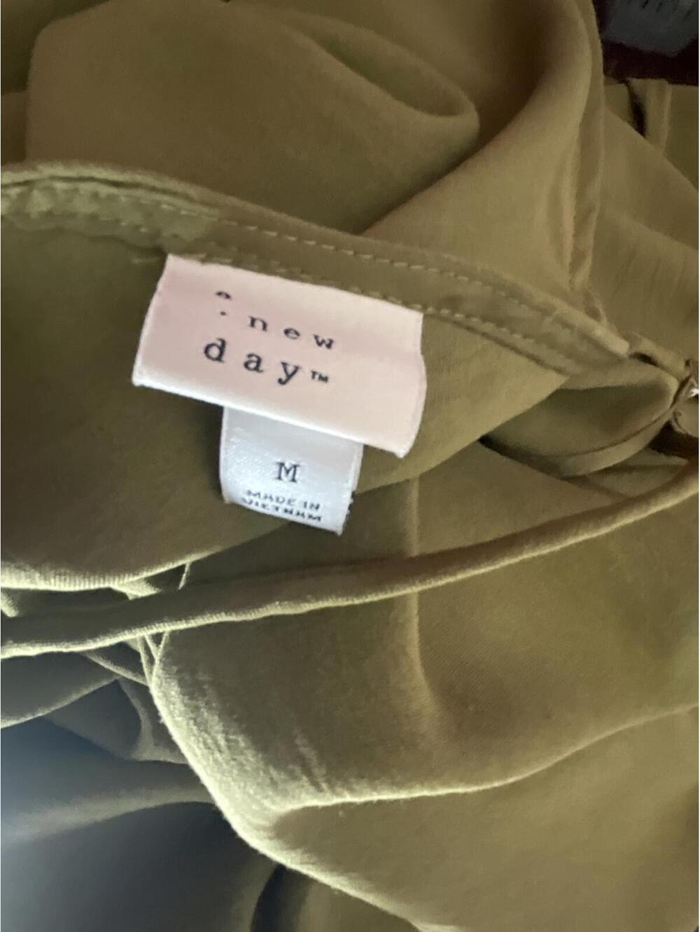 A New Day Olive Green Maxi Dress M - Picture 6 of 7